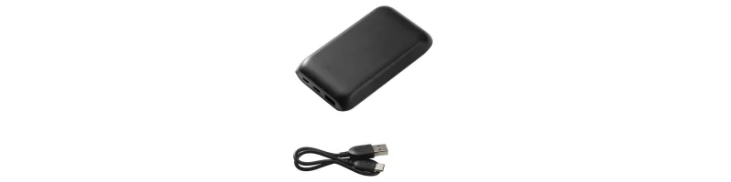 Portable charger, black,